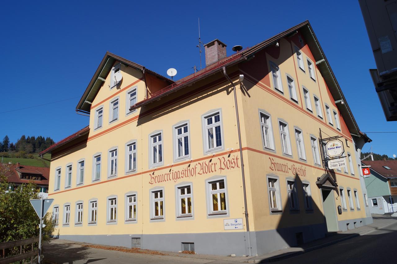 Brauereigasthof Adler Post Rettenberg Bagian luar foto